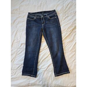Nine West Rhinestone Embroidered Jeans | Size 6 / 28